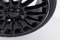 VW ID.5 Elektro 19 Zoll Kompletträder Felgen WH39 Schwarz glänzend lackiert mit hochglanzpoliertem Felgenbett Winterreifen