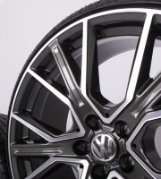 18 Zoll Kompletträder für VW T-Roc A1 Cabrio Felgen WH34 Dark Gunmetal Hochglanzpoliert Winterreifen Ganzjahresreifen Alufelgen